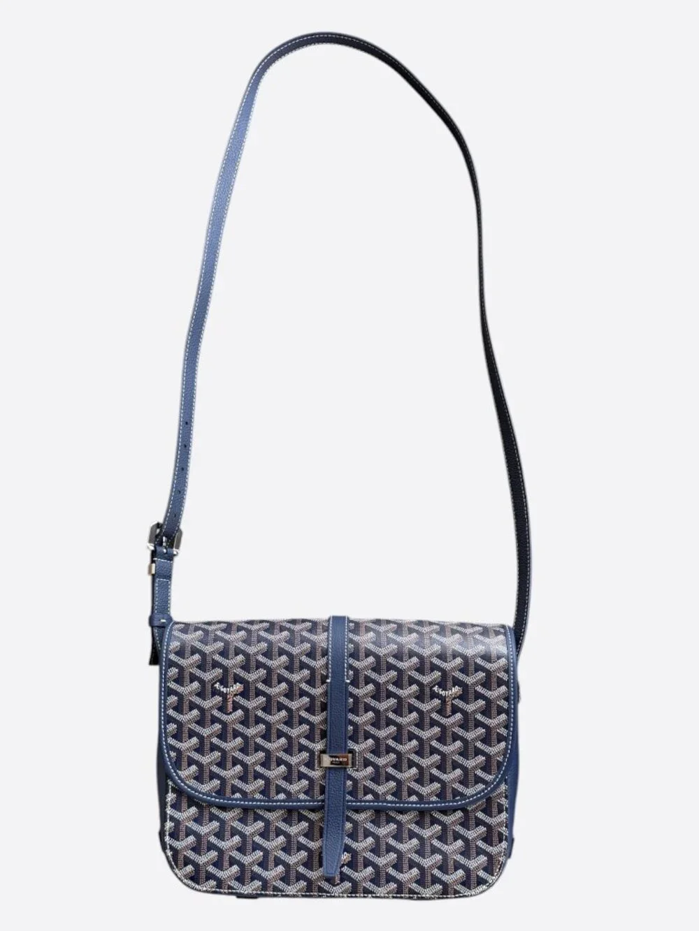 Goyard Navy Belvedere MM Messenger Bag